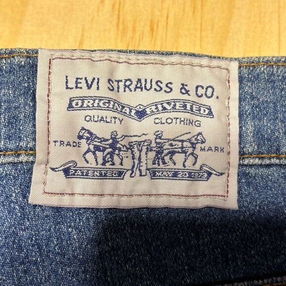 VTG 90s Levis 530 Jeans 42x30* Brown Tab Relaxed Fit Med Wash Flex Denim USA - Picture 3 of 8